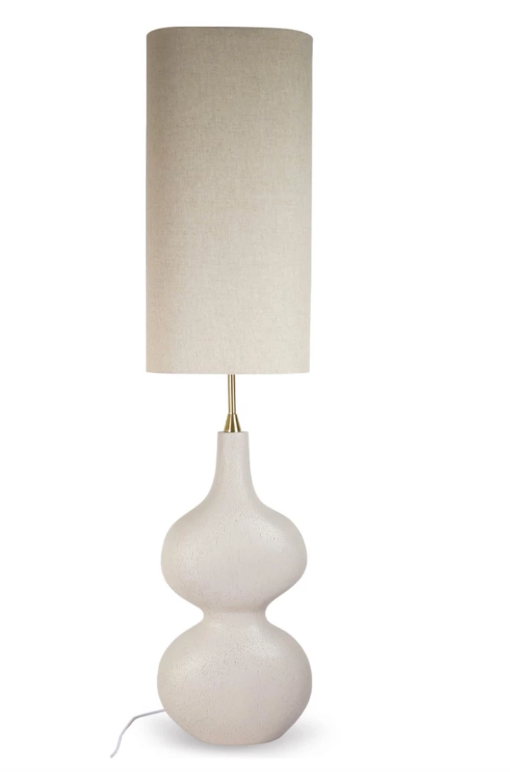 Lampadaire organique beige