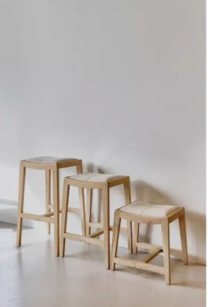 KENT - tabouret de bar - bois de mangier